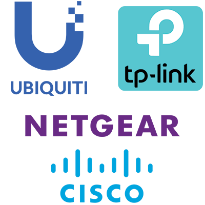 We Support Ubiquity, Netgear, TP-Link, Cisco, AT&T, ATT, Verizon, Charter, Spectrum, Fios, Satellite, Line of Site, WiFi, Wireless, Remote, VPN, Watchguard, Sophos