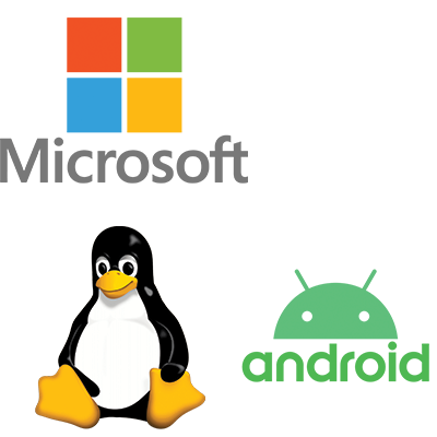 We Support Microsoft Windows, MacOS, iOS, Linux, Ubuntu, Redhat, Android, Samsung